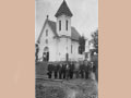 Libeč/Gabersdorf 01 - Pohled na kostel z roku 1932